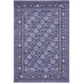 thumbnail image 1 of Unique Loom Tapis de Bordure Patchwork la Jolla 4' x 6' Rectangle Bleu/ivoire, 1 of 1