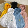 thumbnail image 3 of serony Spring Sweat à Capuche Imprimé Hommes Femmes Pull à Capuche Manteau Couple Top, Noir, L, 3 of 8