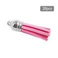 thumbnail image 4 of tredstone 28 Pieces Keychain Charms Creative Delicate Keyring Pendant Tassels Simple Handbag Decor Tassel Craft Decoration DIY Accessory Pink, 4 of 8
