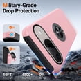 thumbnail image 2 of KOMI for Google Pixel 9 Pro XL Case, Slim Fit Case for Pixel 9 Pro XL with Metal Ring Holder Kickstand, Dual Layer Shockproof Protective Phone Case for Google 9 Pro XL 6.8", Pink, 2 of 5