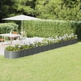 thumbnail image 1 of vidaXL Garden Raised Bed Powder-coated Steel 620x80x36 cm Grey, 1 of 4