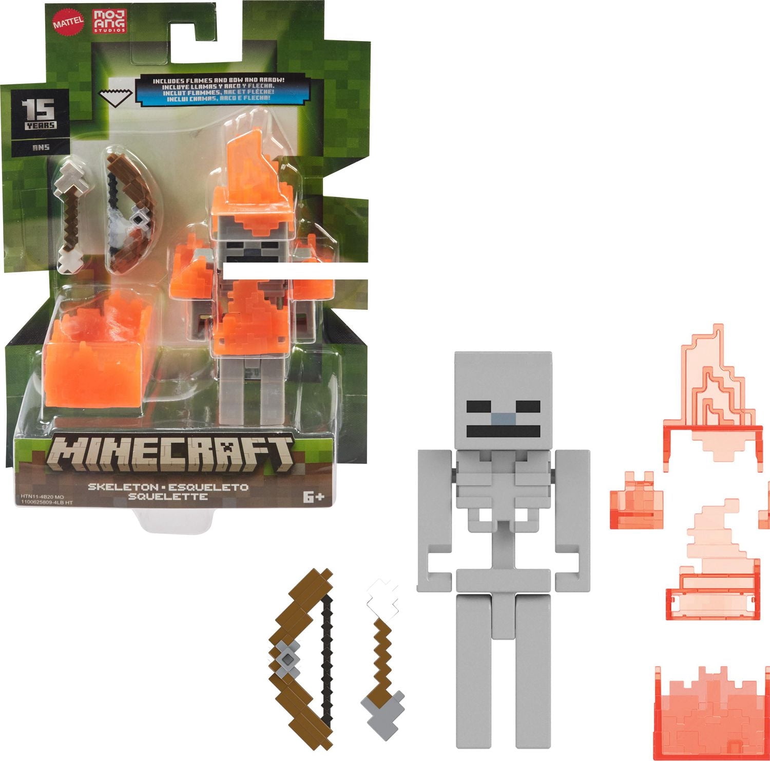 MINECRAFT – FIGURINE DE BASE – 8,26 CM (3,25 PO) – Squelette