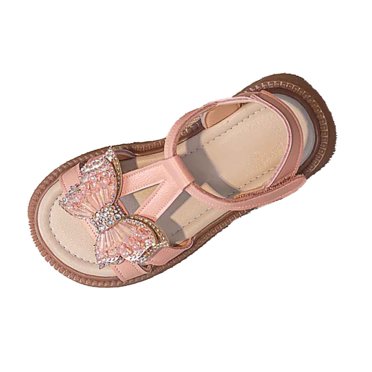 Gtoiithly Girls Sandals for Toddlers and Kids Breathable Lightweight Comfortable Everyday Casual Outdoor School Shoes for Spring and Summer Pink 2-2.5 Years