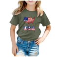 thumbnail image 4 of TZEWGL Tops For Newborn Short Sleeved Independence Day Printed Crewneck Blouse For Newborns size 6-7T, 4 of 4