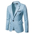 thumbnail image 4 of RXIRUCGD Complets pour Hommes Mode Complet Décontracté Uni pour Homme Veste Ajustée Jeunesse Hauts à Manches Longues pour Hommes, 4 of 4