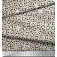 thumbnail image 3 of Soimoi Poly Georgette Fabric Floral Block Print Fabric by the Yard 52 Inch Wide, 3 of 5
