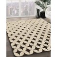 thumbnail image 3 of Ahgly Company Tapis d'Intérieur Lavable en Machine Carré Transitionnel Beige, 5 Pieds Carré, 3 of 7