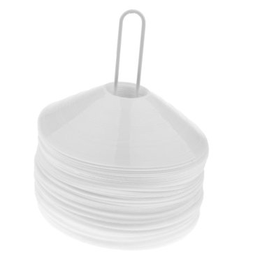50 Pcs Soccer Mini Disc Cones Marker Agility -6Colors - Red, 19×5 cm