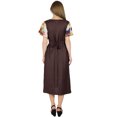 thumbnail image 4 of Bimba Womens Asymmetrical Shift Dress Mid-Calf Summer Rayon Day Dresses, 4 of 7