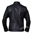 thumbnail image 2 of Black Leather Motorcycle Jacket Motorcycle Jackets For Men Leather Biker Jacket Mens Leather Racing Jacket Motorcycle Leather Jacket Mens size XL, 2 of 5