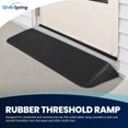 thumbnail image 2 of Silver Spring Solid Rubber Threshold Ramp for Wheelchairs, Scooters & More, 2" Rise, Black, 2 of 5