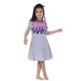 thumbnail image 1 of Kidsy Jupe à Bulles pour Filles Robe en Coton Péruvien &8211; Col Rond, Manches Courtes, Gris Chiné, 6, 1 of 4