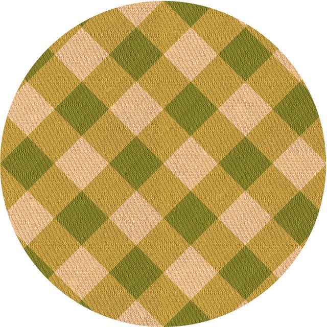 Ahgly Tapis Rond Lavable en Machine Intérieur Transitionnel Bière Orange, 3 Pieds Rond