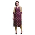 thumbnail image 1 of Bimba Robe Kurti Longue en Coton Imprimé Tunique Droite Robes pour Femmes Haut Indien-Petit, 1 of 6