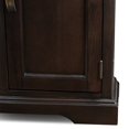 thumbnail image 2 of Leick Riley Holliday Bronze Glass 60" TV Stand in Chocolate Cherry, 2 of 4