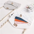 thumbnail image 2 of Wallet Case Compatible with iPhone, Pretty Luxury Bag Design, Purse Flip Card Pouch Cover Soft Silicone Case with Hand Holder Long Shoulder Strap(White,iPhone 11), 2 of 7