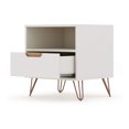 thumbnail image 3 of Manhattan Comfort Rockefeller Modern 1 Drawer Nightstand, Off White & Nature, 3 of 7