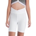 thumbnail image 1 of Doomiva Girls Athletic Swim Shorts Solid Color Shorts Sport Cheer Workout Running White 120, 1 of 5