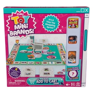 Spin Master Games, Toy Mini Brands Add to Cart Game, 4 Collectible Toy Mini Brands Figures, Family Game, Christmas Gifts for Kids, for Ages 6+