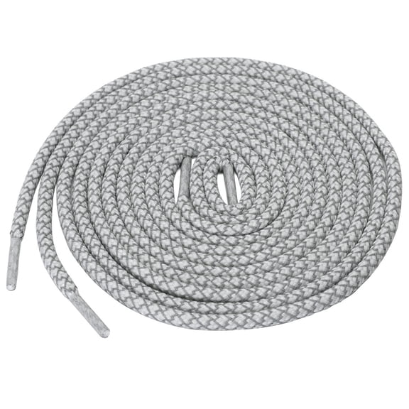 INSPIRE CHIC 2 Pairs Athletic Unisex Elastic Reflective Round Shoelaces for Sneakers Light Gray 100 cm/39.5"