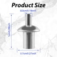 thumbnail image 2 of HLONK 100/200Pcs Round Head Rivet Set Reusable Aluminum Core Rivet Hammer Drive Rivets Aluminum Alloy Knock Type Expansion, 2 of 10
