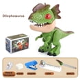 thumbnail image 2 of 5 In 1 Dinosaur Themed Stationery Kit With Pencil Sharpener Eraser Flexible Ruler And Stapler For School Supplies, 2 of 8