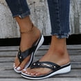 thumbnail image 2 of Sandales Décontractées de Mode pour Femmes, Sandales de Plage d'Extérieur, Pantoufles Compensées de Plage, 2 of 9