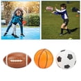 thumbnail image 1 of Soccer Ball Football Basketball Set, Lightweight Competitive  Promote Growth Kids Sports Balls Set Drop  Educational  For Backyard For Toddlers, 1 of 8
