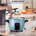 thumbnail image 3 of VEVOR Cuiseur à Riz Commercial 40 Tasses Casserole Antiadhésive 8 L Maintien au Chaud 24 H Restaurant, 3 of 9