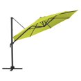 thumbnail image 4 of CorLiving 11.5ft Deluxe Offset Tilting Rotating Patio Umbrella with Aluminum Frame & Deluxe Base Weights, 4 of 9