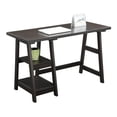 thumbnail image 2 of Convenience Concepts Designs2Go Trestle Desk in Espresso Wood Finish, 2 of 4