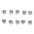 thumbnail image 4 of Clip Lock Beads, Bracelet Clip Lock Beads 10pcs Antique Silver  For Snake Chain For Bracelet For Jewelry Making Style 1, 4 of 8