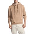 thumbnail image 1 of Mens Camo Hoodie Long Sleeve Drawstring Fleece Lined Solid Color Pullover Sweatshirts, 1 of 6