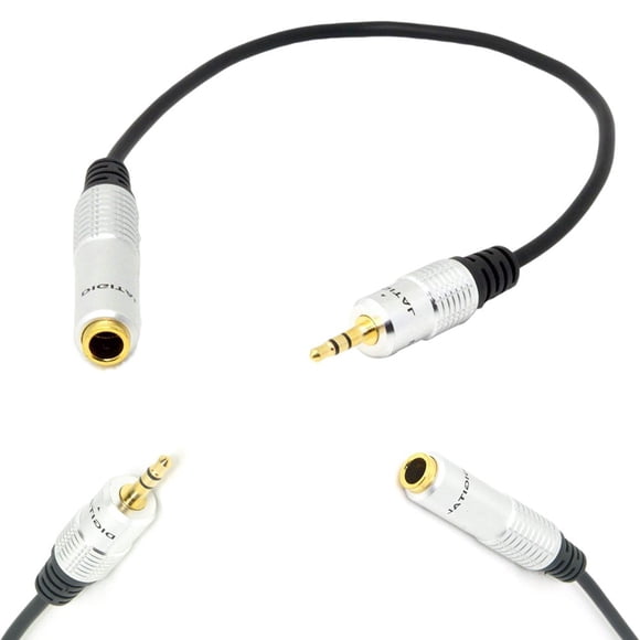 0.3/1.8m 6.5mm Female to 3.5mm Male Aux Cable Stereo Headphone Plug Adapter