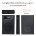 thumbnail image 1 of Detachable Mobile Power Supply 4 21700 Batteries 22.5W Fast Charging Wireless Charging Battery Box DIY Display Kit, 1 of 8