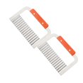 thumbnail image 1 of Oleegame 2PC Tomato Slicer And Lemon Slicer Tool Tool Chip Potato Fries Crinkle Fry Chipper Hand Vegetable Wavy Kitchen，Dining & Bar Silver, 1 of 5