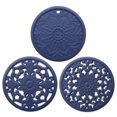 thumbnail image 1 of Silicone Trivets for Hot Pots and Pans Silicone Trivet Mat Set with 3 Carved Patterns Hot Pot Holder Hot Pads Kitchen Pans and Pots Set Hot Pads Pot Holders, 1 of 4