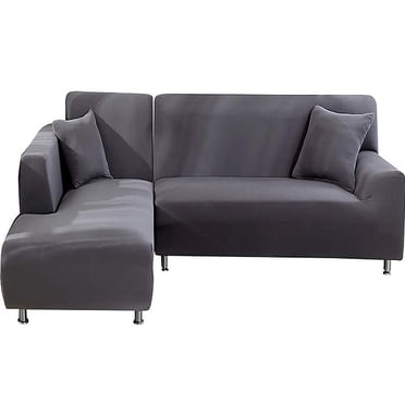 Moonsaad Stretch Sectional Couch Slipcovers, L-Shape Corner Sofa Covers, 1/2/3Seats Sofa Protector Covers