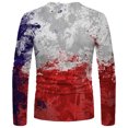 thumbnail image 5 of CEHVOM T-shirt à Manches Longues pour Homme, Coupe Ample, Col Rond, Impression 3d, Haut, Solde, 5 of 5