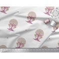 thumbnail image 3 of Soimoi Georgette Viscose Fabric Tree Block Print Fabric by The Yard 42 Inch Wide, 3 of 3