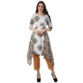 thumbnail image 2 of Moomaya Ensemble Tunique Indienne Haut et Pantalon Manches 3/4 Imprimé Kurta Kurti de Designer pour Femmes, 2 of 6