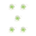 thumbnail image 2 of QualitChoice Maille Fascinator Femmes Coiffure Photographie Accessoires Prom Maquillage Performance Réglable Cosplay Partie Couvre-Chefs Vert Clair 5PCS, 2 of 6