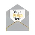 thumbnail image 1 of Personalized Photo Greeting Card with Envelope - Custom Greeting Card with Your Own Picture, Logo, or Text for Christmas, Birthdays, Weddings, and Holidays - Light Grey - 2 Pcs, 1 of 10