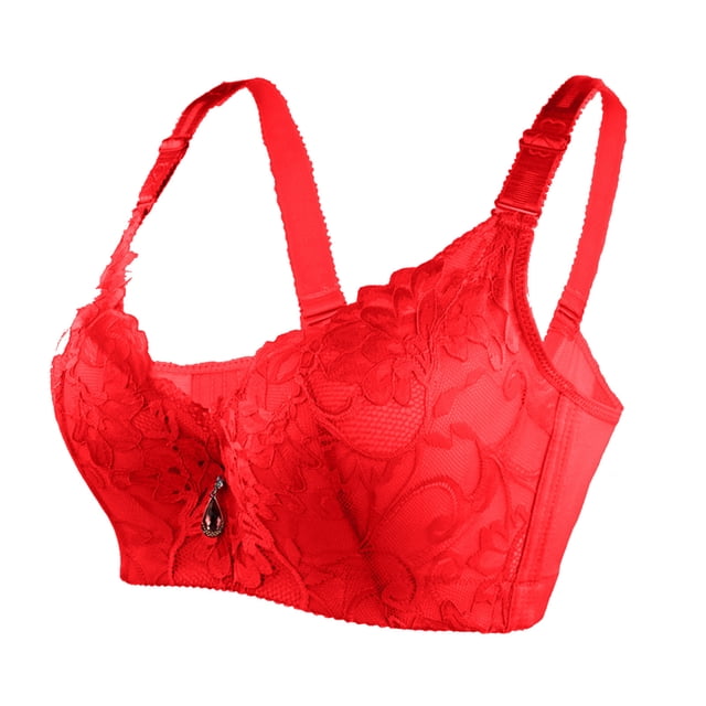 B91xZ Women's Plus Size Unlined Underwire Bra Plus Size Lace Unlined Underwire Bra,F 40/90E