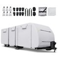 thumbnail image 1 of Unique Bargains 1 Set Waterproof RV Trailer Cover Fits 20'-22' with Extra Windproof Ropes and Gutter Covers Silver Tone, 1 of 9