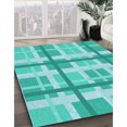 thumbnail image 3 of Ahgly Company Tapis d'Intérieur Lavable en Machine Carré Transitionnel Vert Mer Clair, 3 Pieds Carré, 3 of 7