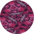 thumbnail image 1 of Ahgly Company Tapis Rond Lavable en Machine Intérieur Transitionnel Rouge Carbone, 6 Pieds Rond, 1 of 7