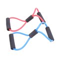 thumbnail image 1 of 2 PCS Gym 8 Word Chest Developer Rubber Latex Resistance Bands Pulling Rope Exercise Stretch Fitness Yoga Tube, 1 of 6