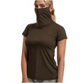 thumbnail image 3 of BiZtdJrK Chandails de Bain de Protection Solaire pour Femmes Été Plage Maillot Dermoprotecteur Chandail Séchage Rapide Manches Courtes Plein Air Randonnée Hauts Brun m Cadeaux pour Hommes, 3 of 8
