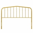 thumbnail image 2 of Modway Lennon Tête de Lit Simple Moderne Style Ferme en Métal, Or, 2 of 5
